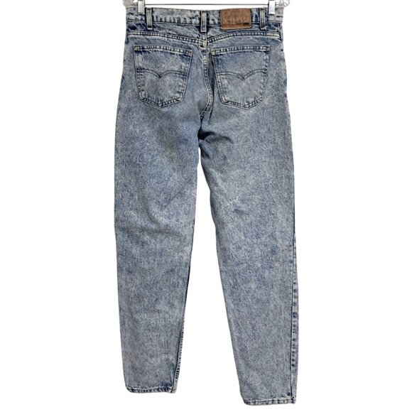 Levi's Other - Vintage Levis 550 Jeans Acid Wash Distressed W 30 Relaxed Fit Blue Denim